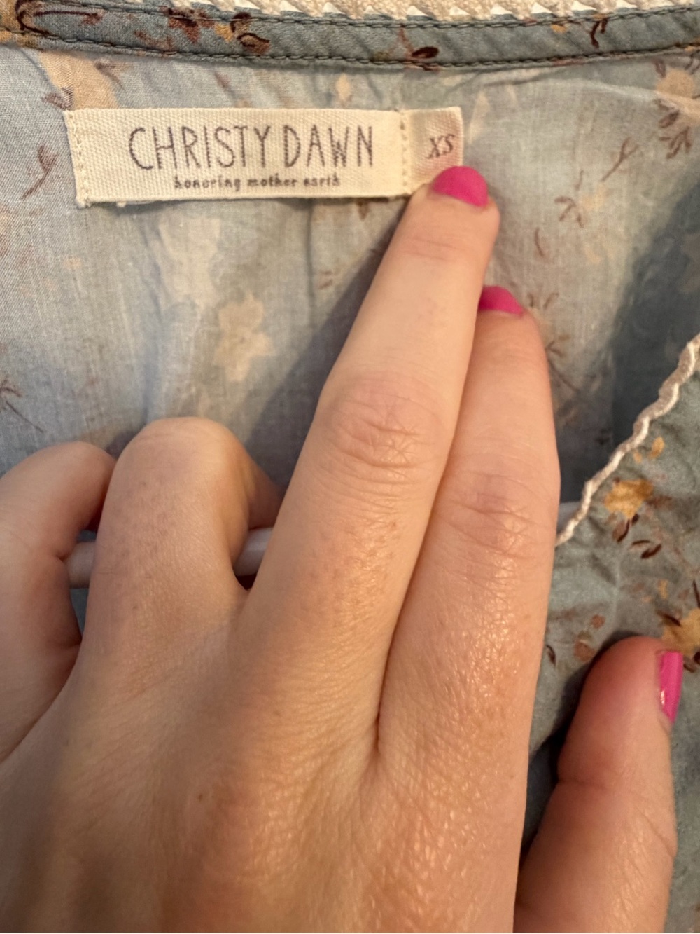 Christy Dawn Allegra Dress in Pansy Blue - Picture 6 of 7